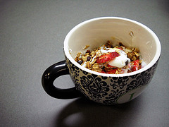 cup of yogurt with granola