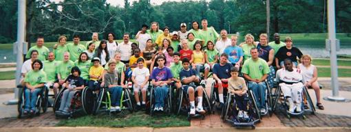 Group photo of various ages of wheelchair users.